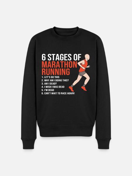 Marathon Half Marathon Marathon Runner - Men's Premium Organic Jumper - black