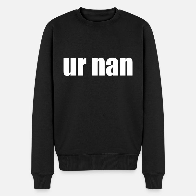 Ur nan - Männer Premium Bio Pullover - Schwarz