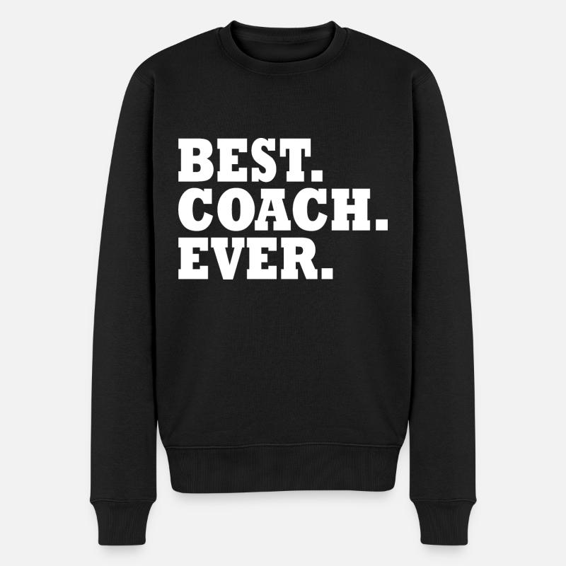 Best coach ever - Pull Premium bio Homme - noir