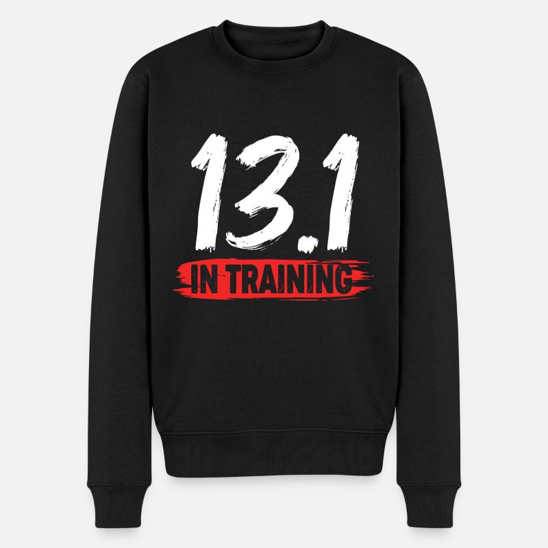 Marathon Semi-marathon Marathonien - Pull Premium bio Homme - noir