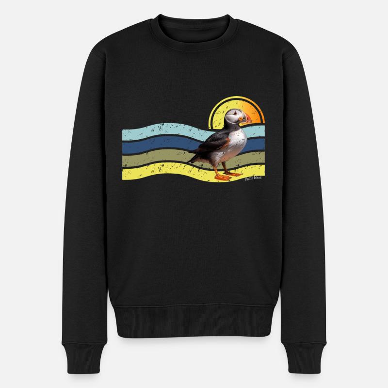 Île Puffin - Pull Premium bio Homme - noir