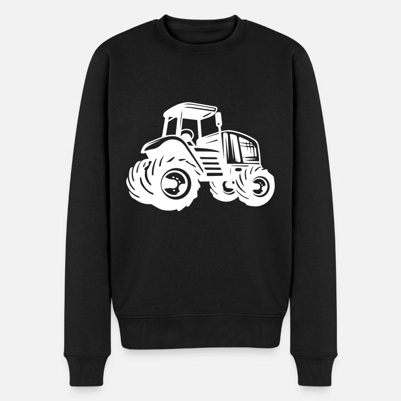 Icône du tracteur - Pull Premium bio Homme - noir
