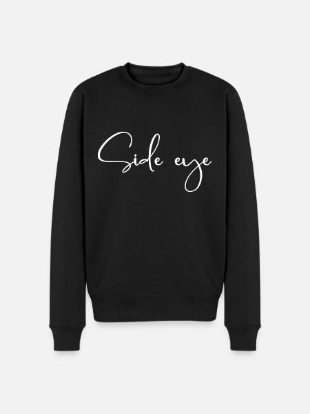 Side eye - Jugendwort - Men's Premium Organic Jumper - black