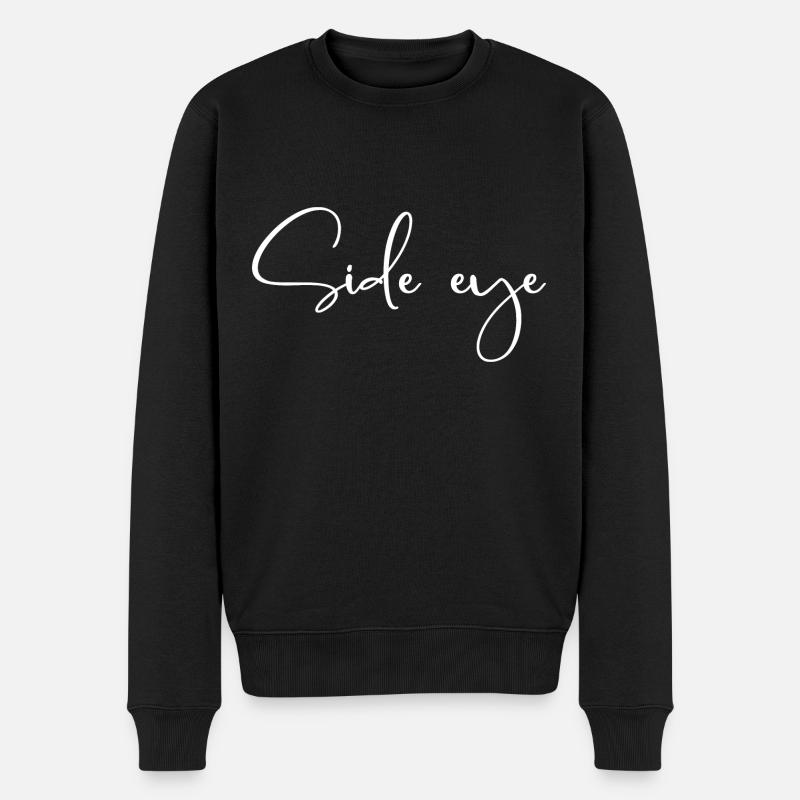 Œil latéral - Jugendwort - Pull Premium bio Homme - noir