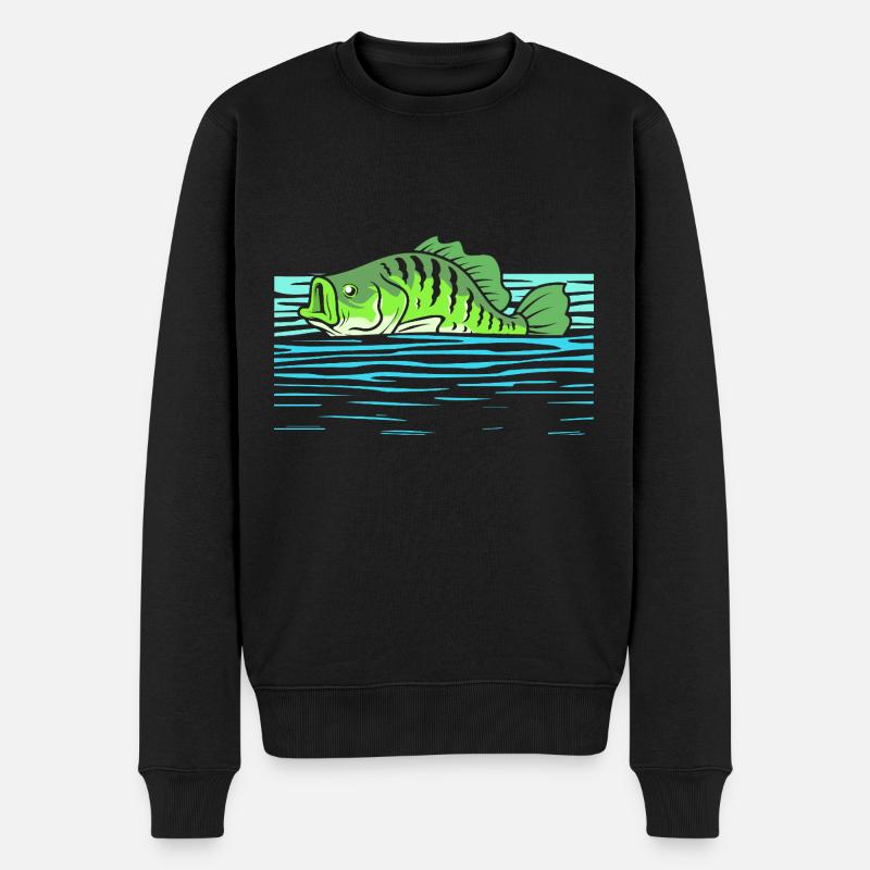 Poisson-lune Marigane Perche - Pull Premium bio Homme - noir