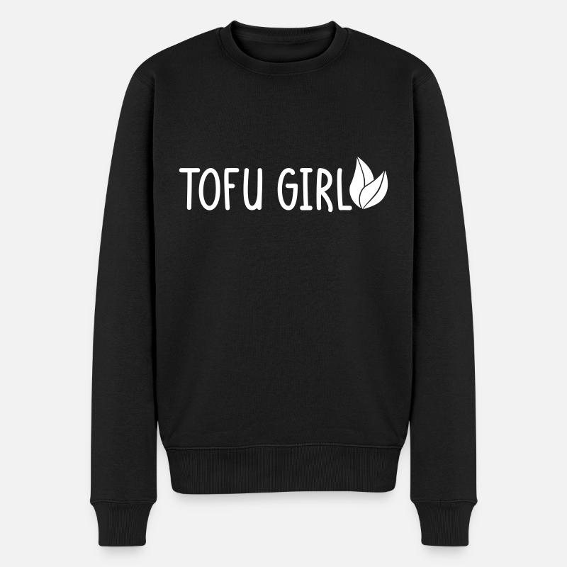 Tofu Girl - Männer Premium Bio Pullover - Schwarz