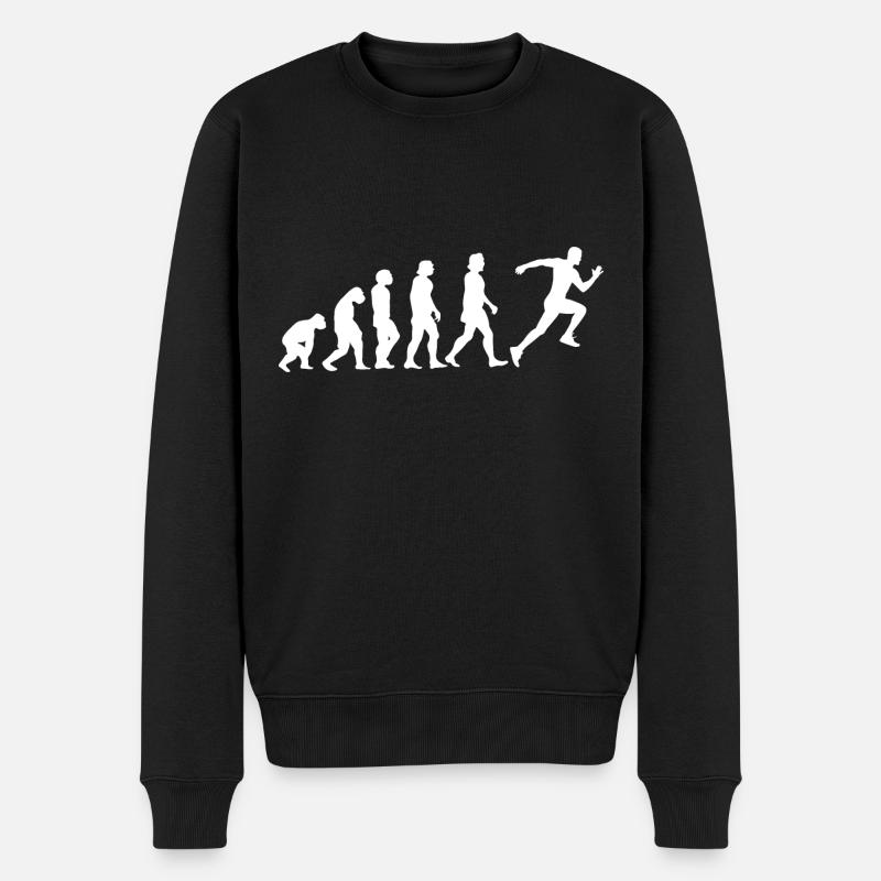 Course à pied Marathon Triathlon Runner Evolution 1B - Pull Premium bio Homme - noir