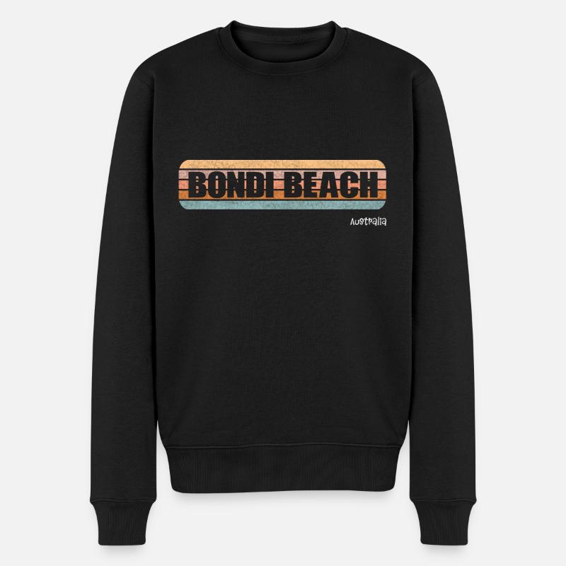 Bondi Beach Australia - Männer Premium Bio Pullover - Schwarz