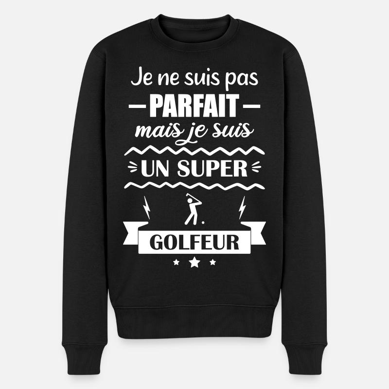 Super Golfeur Golf - Pull Premium bio Homme - noir