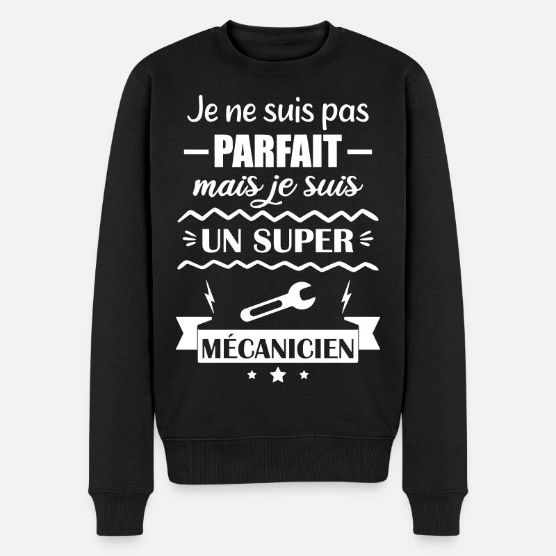 Super Mécanicien Garage Outils mécano - Pull Premium bio Homme - noir
