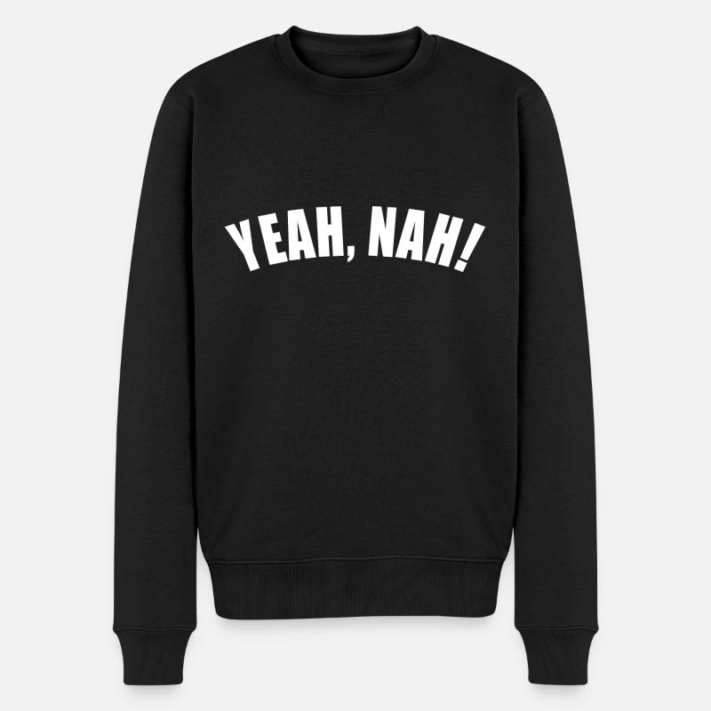 YEAH PROCHE! - Pull Premium bio Homme - noir