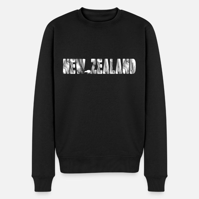 Nouvelle-Zélande - Pull Premium bio Homme - noir