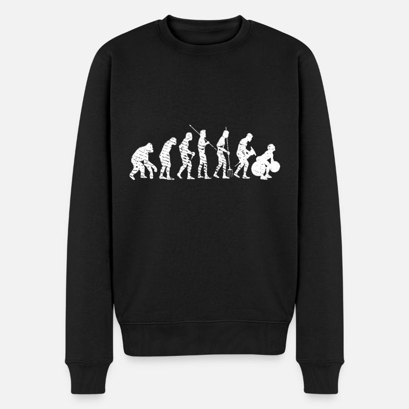 Fitness Bodybuilding Training Evolution Sport - Männer Premium Bio Pullover - Schwarz