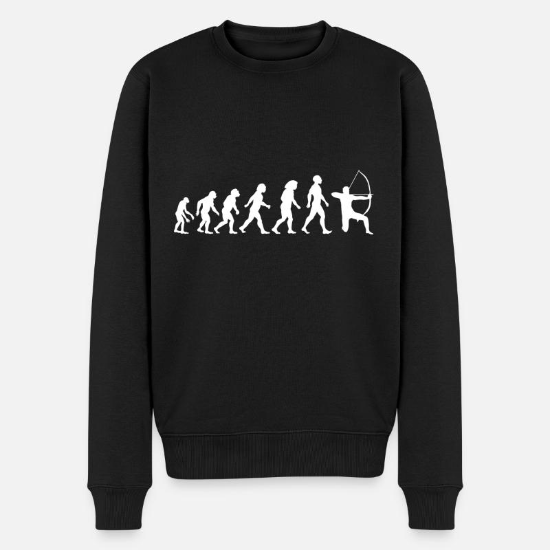 Bogenschießen Bogenschiessen Bogensport - Männer Premium Bio Pullover - Schwarz