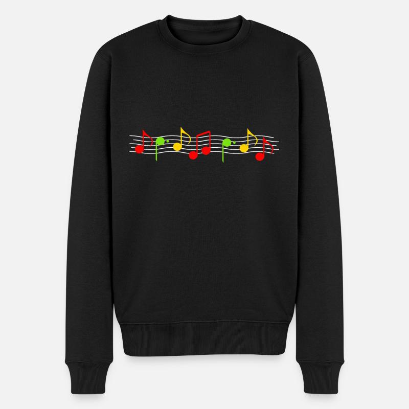 Reggae Musik Afrika Jamaica Rastafari - Männer Premium Bio Pullover - Schwarz