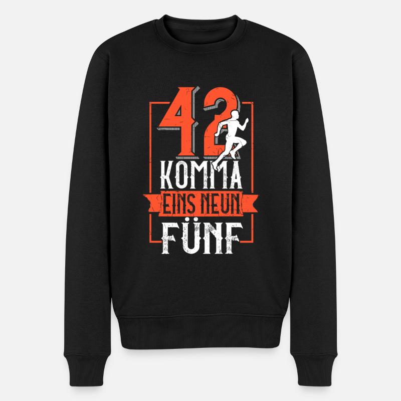 42 point un neuf cinq - course de marathon - Pull Premium bio Homme - noir