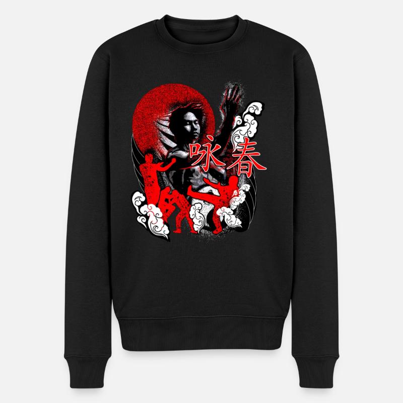 Ving Tsun Kung Fu - Pull Premium bio Homme - noir