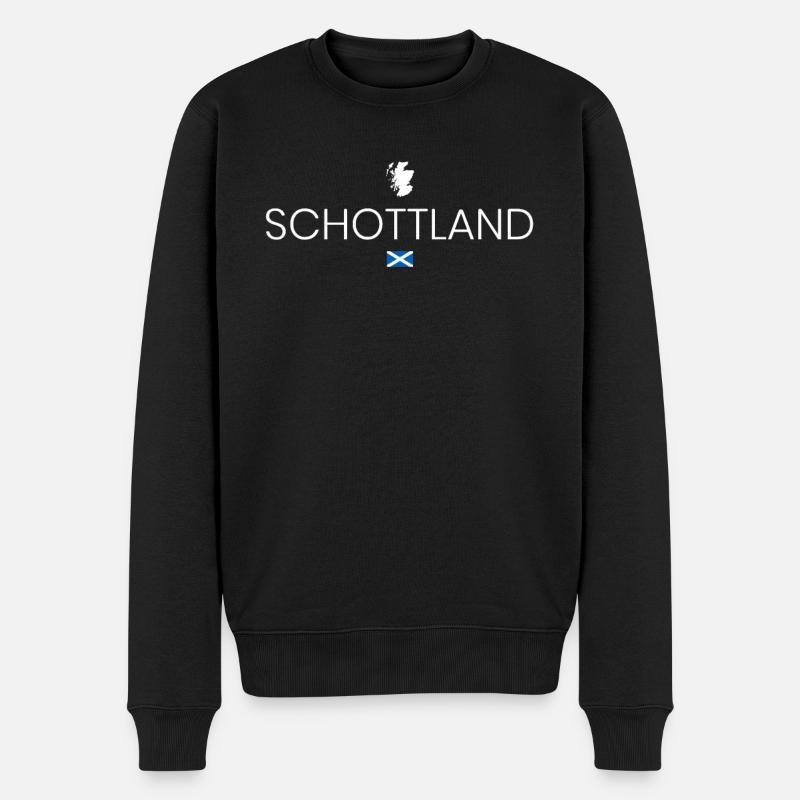 Schottland Reise - Männer Premium Bio Pullover - Schwarz