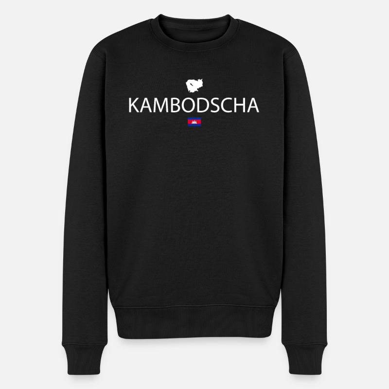 Kambodscha Reise - Männer Premium Bio Pullover - Schwarz