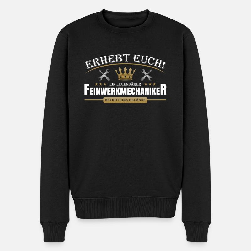 Feinwerkmechaniker - Männer Premium Bio Pullover - Schwarz