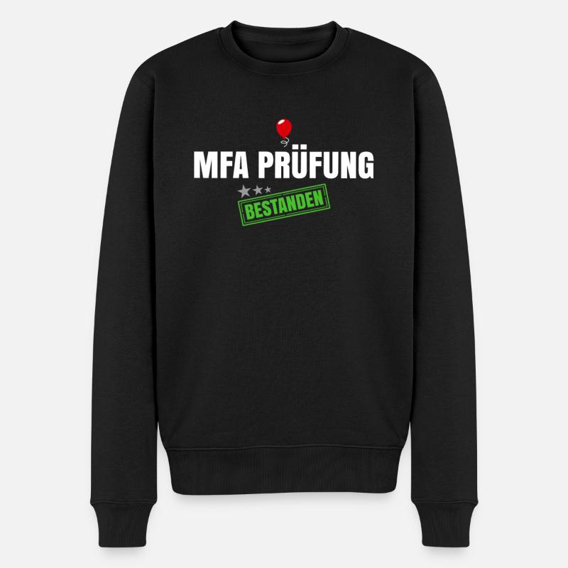 MFA Bestanden - Männer Premium Bio Pullover - Schwarz