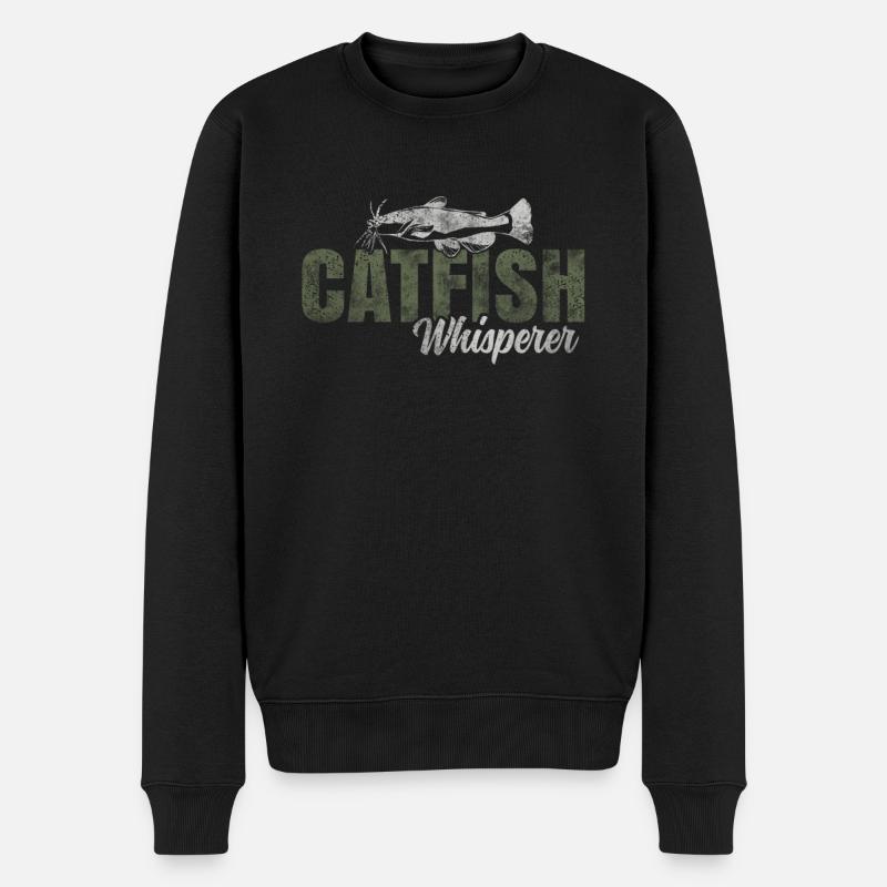 Chuchoteur de poisson-chat - Pull Premium bio Homme - noir