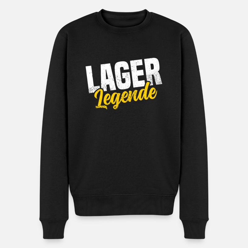 Lager Legende - Männer Premium Bio Pullover - Schwarz