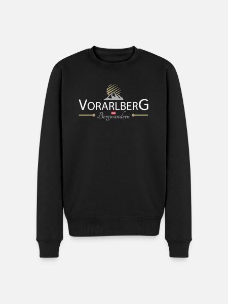 Vorarlberg Bergwandern - Männer Premium Bio Pullover - Schwarz