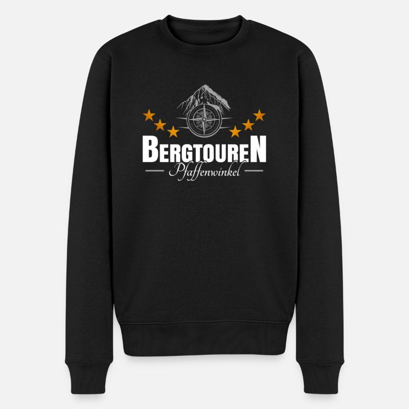 Bergtouren Pfaffenwinkel - Männer Premium Bio Pullover - Schwarz