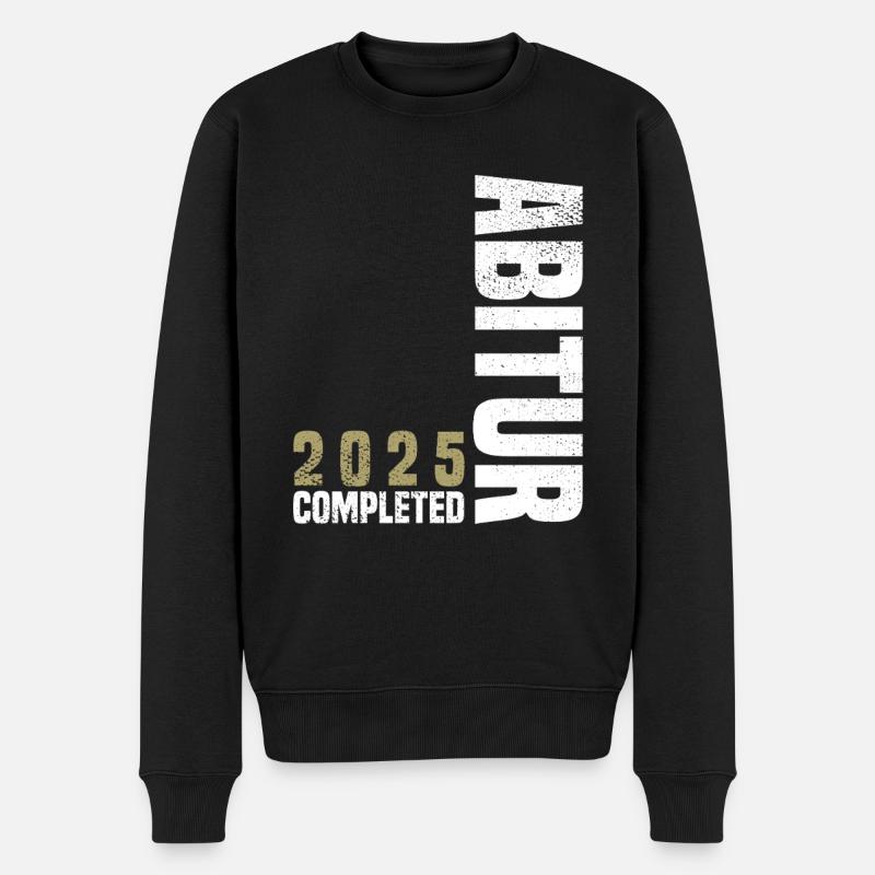 Abitur 2025 Completed - Männer Premium Bio Pullover - Schwarz