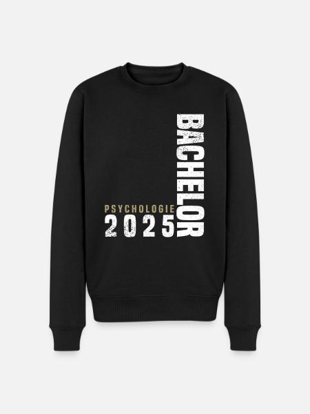 Bachelor Psychologie - Männer Premium Bio Pullover - Schwarz