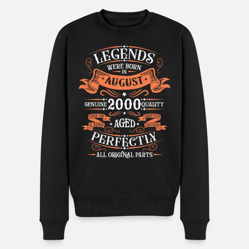 Edition limitée août 2000 - Pull Premium bio Homme - noir