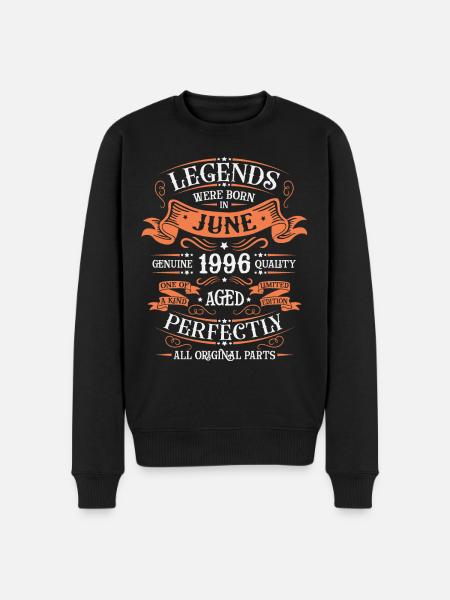 Mois de naissance Juin 1996 - Pull Premium bio Homme - noir