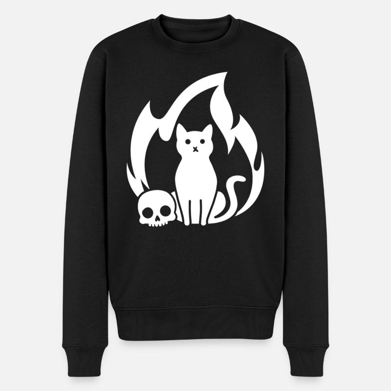 Schnurr-Gatory - Männer Premium Bio Pullover - Schwarz