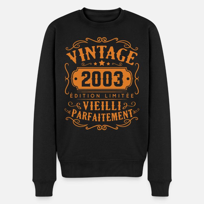 Vintage 2003 Edition Limitée - Pull Premium bio Homme - noir