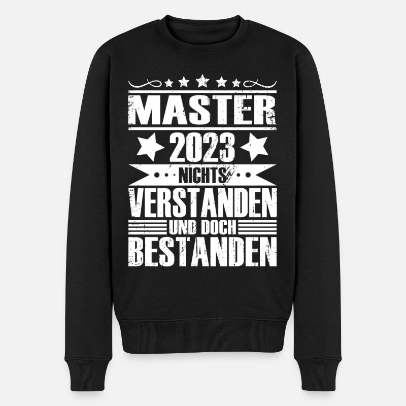 Master 2023 - Männer Premium Bio Pullover - Schwarz