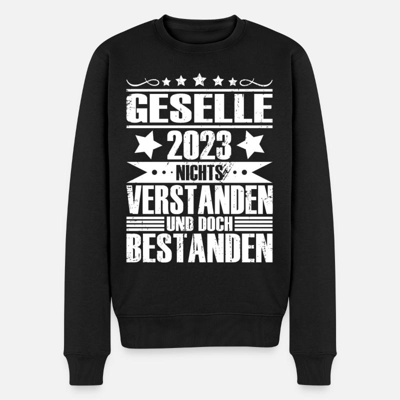 Geselle 2023 - Männer Premium Bio Pullover - Schwarz