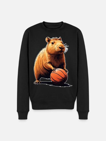 Capybara Basket-ball - Pull Premium bio Homme - noir