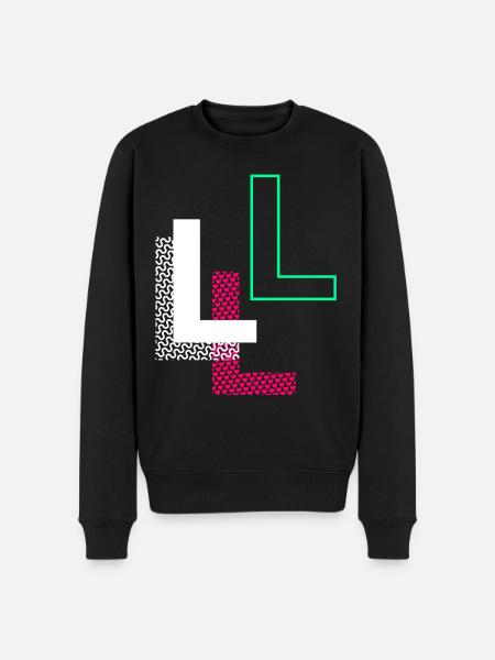 L Letter - Men's Premium Organic Jumper - black