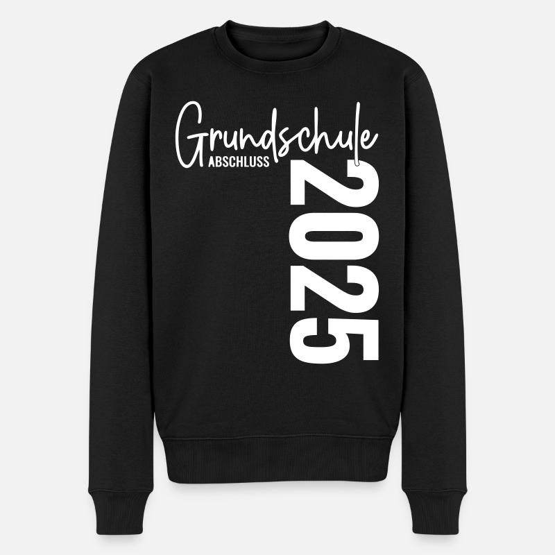 Grundschule Abschluss 2025 - Männer Premium Bio Pullover - Schwarz