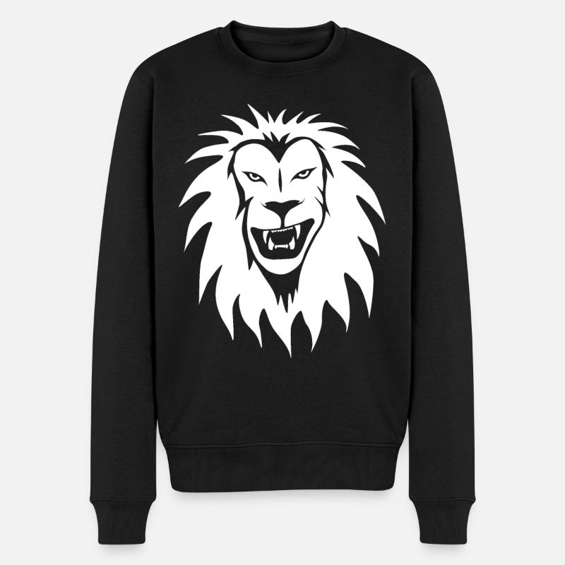 Lion - Pull Premium bio Homme - noir