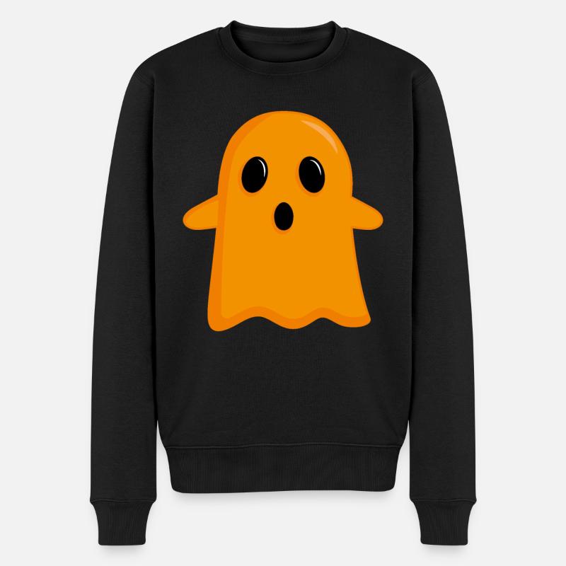 Fantôme orange - Pull Premium bio Homme - noir