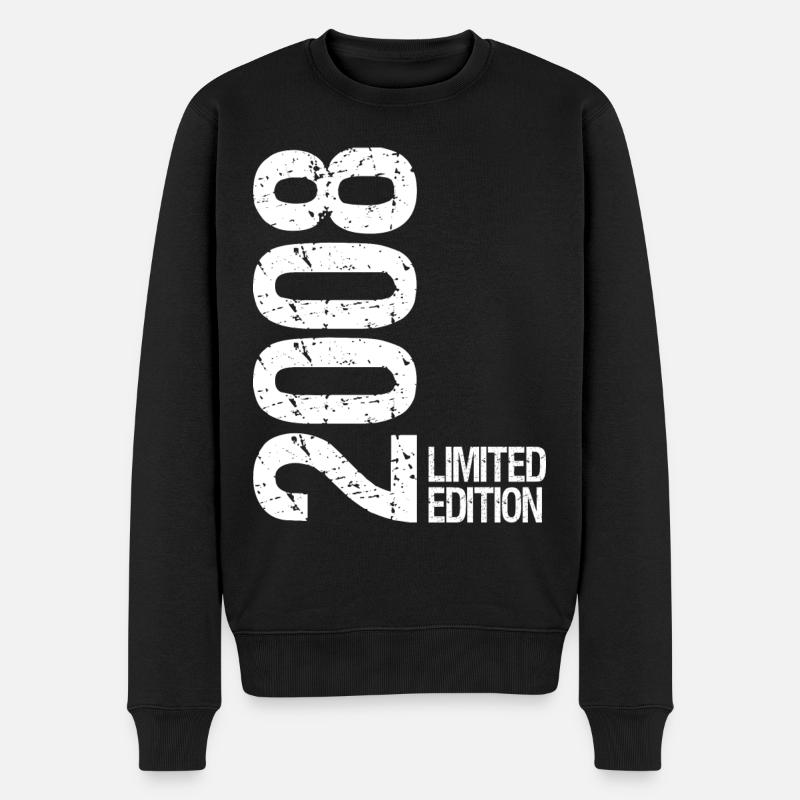 2008 Limited Edition - Männer Premium Bio Pullover - Schwarz