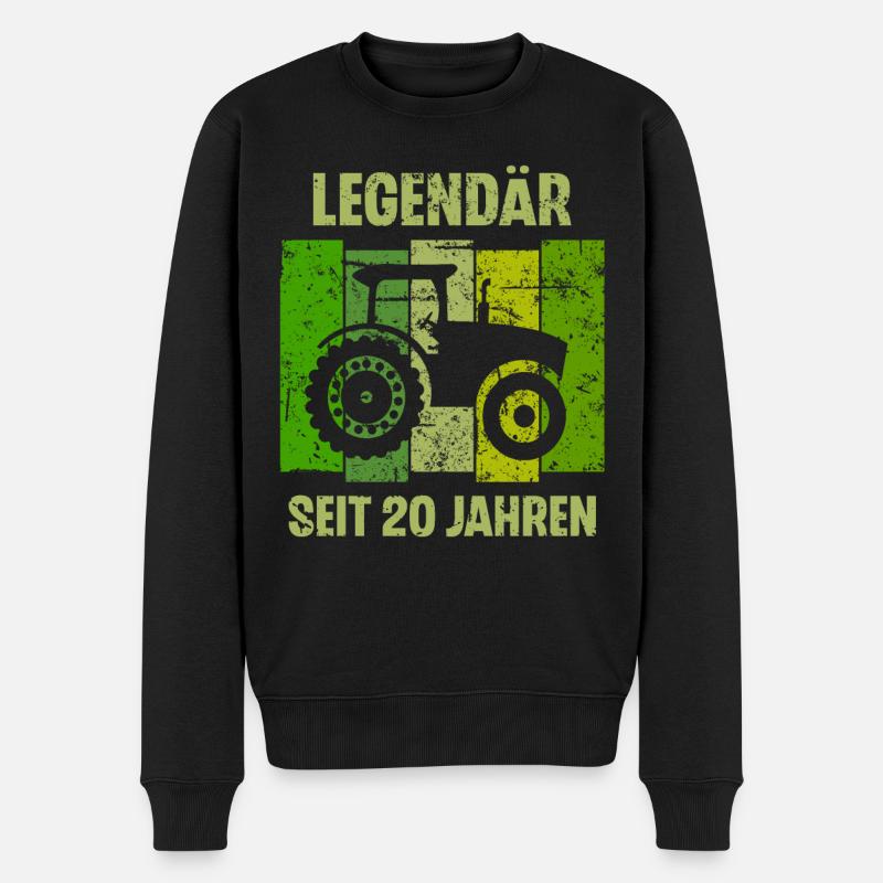 20 Geburtstag Geschenk 20. Landwirt Spruch - Männer Premium Bio Pullover - Schwarz