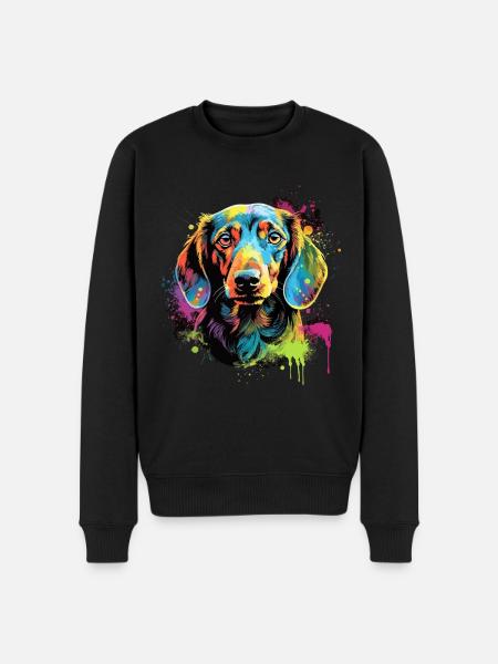 Dachshund Dog Gift Saying - Men's Premium Organic Jumper - black