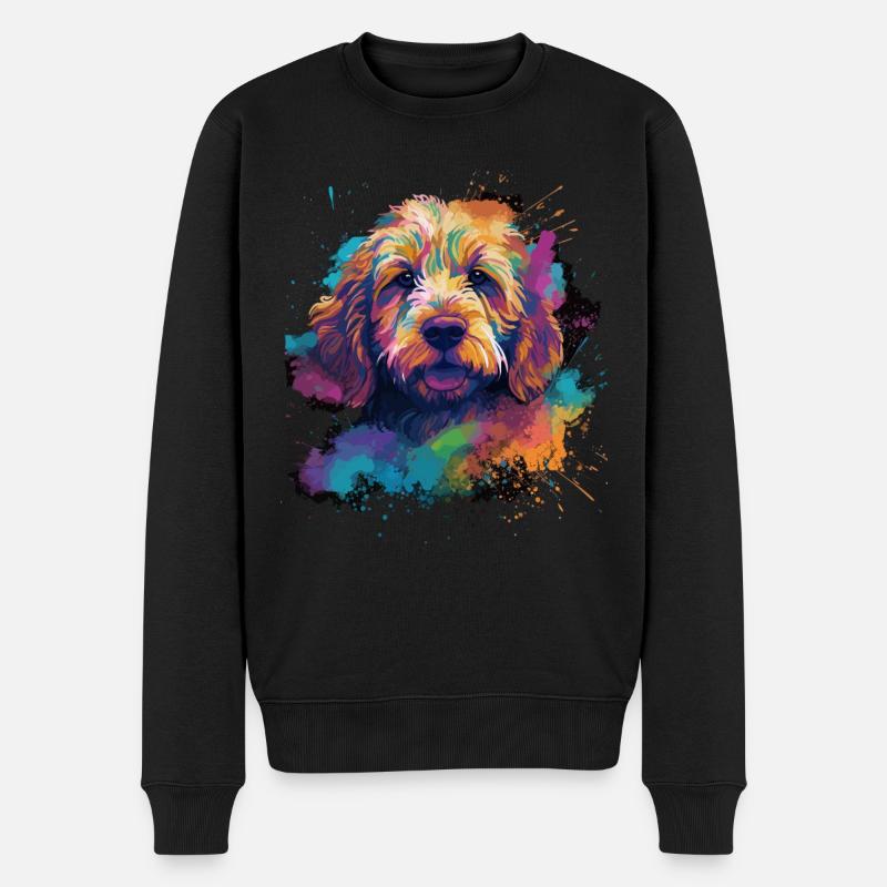 Labradoodle Dog Cadeau Dire - Pull Premium bio Homme - noir