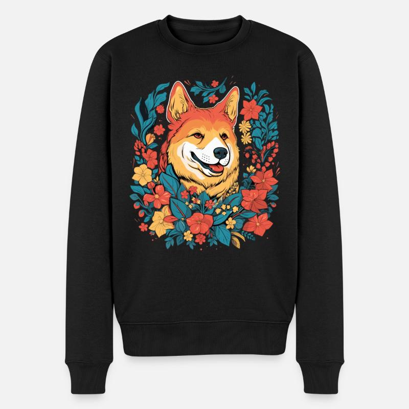 Akita Chien Cadeau - Pull Premium bio Homme - noir