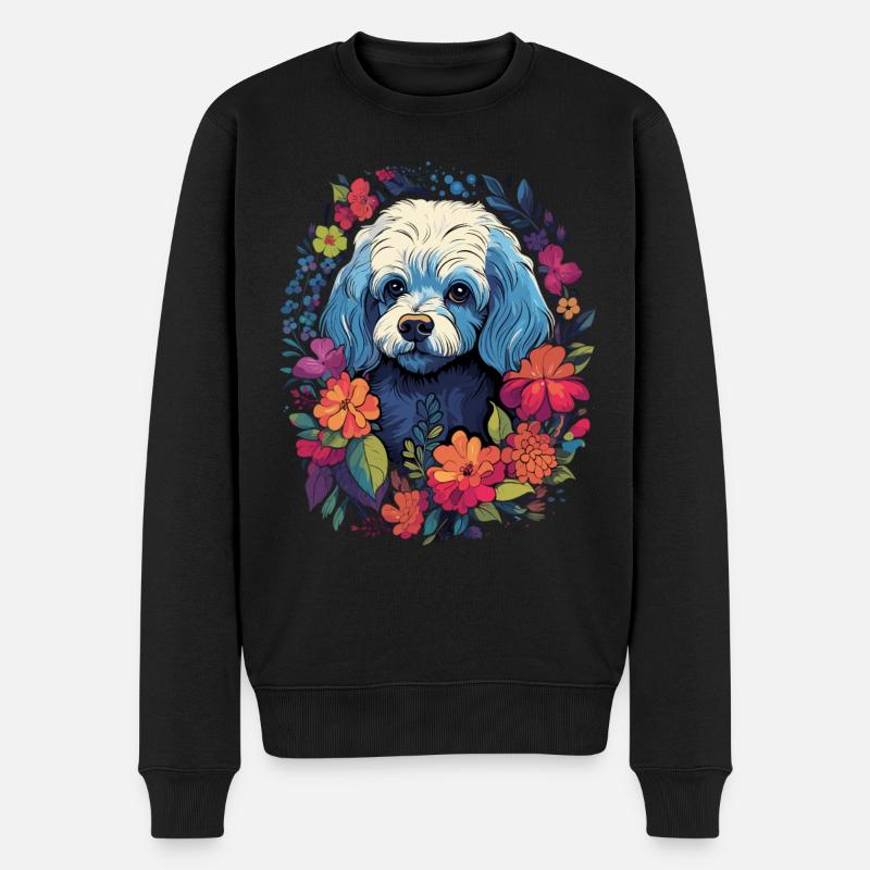 Bichon Frise Chien Cadeau - Pull Premium bio Homme - noir