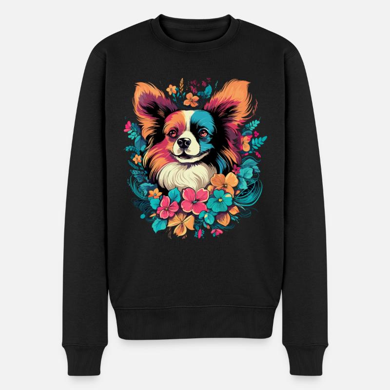Papillon Chien Cadeau - Pull Premium bio Homme - noir