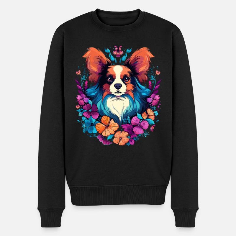 Papillon Chien Cadeau - Pull Premium bio Homme - noir